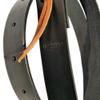 Black Latigo 6 Foot Leather Saddle Cinch Tie Strap view 3