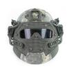 PJ Fast Tactical Helmet Airsoft Paintball Protective Helmet Full Face Mask Molle Mesh Breathable Goggles for Military CS Paintball Shooting, Hunting, Cycling, Motorcycle, Outdoor Sports view 2