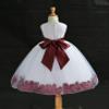 ekidsbridal Rose Petals White Flower Girl Dresses Pageant Dress Baptism Dress 007ss 16 view 2