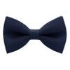 Bow Tie House Boys Classic Pre-Tied Bow Tie Formal Solid Tuxedo (Medium, Navy Blue) view 1