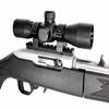 Trinity 4x32 Hunting Scope Rangefinder Reticle with Base Mount Rings Adapter for Ruger 10/22 Model Black. view 1