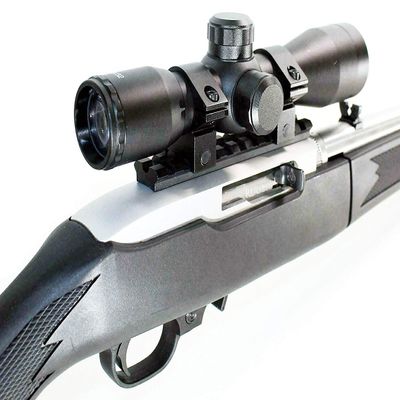 Trinity RangeFinder Reticle Riflescope with 3 Inch Eye Relief 4x32mm for Ruger Mode 10/22.