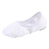 missfiona Women Canvas Ballet Slippers Dance Shoes Adult Practice Yoga Flat Belly Shoes(6, White Band) view 1