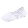 missfiona Women Canvas Ballet Slippers Dance Shoes Adult Practice Yoga Flat Belly Shoes(6, White Band) view 3