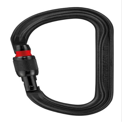 Petzl Vulcan Carabiner - Screw-Lock, Black