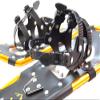 Snowshoes,Lightweight Aluminum Frame,13-Point Heavy Duty Crampons,UV Shoe Decking, and Ratchet System for Secure Fit Complete with Carry Bag(Gold, 30) view 4
