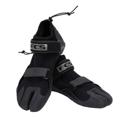 FCS SP2 Reef Booties  1.5mm Neoprene Split-Toe Water Shoes with Adjustable Velcro Strap & Heel Toggle, Protective Surf Booties for Reef, Rocky Beaches, Kayaking & Paddleboarding (US Footwear Size System, Adult, Men, Numeric, Medium, 11)