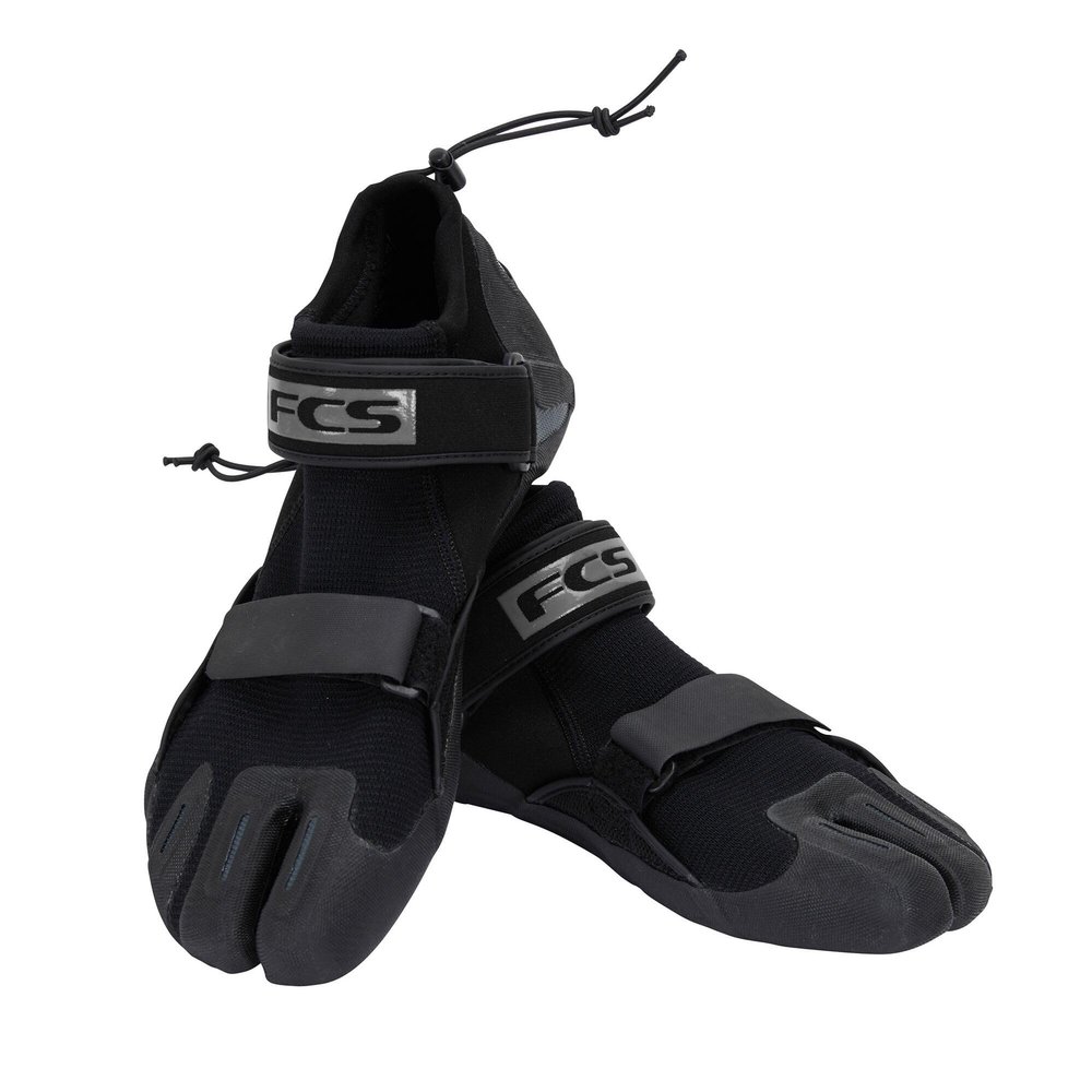 FCS SP2 Reef Booties 1.5mm Neoprene Split-Toe Water Shoes with Adjustable Velcro Strap & Heel Toggle, Protective Surf Booties for Reef, Rocky Beaches, Kayaking & Paddleboarding (US Footwear Size System, Adult, Men, Numeric, Medium, 11)