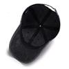 Aedvoouer Men Women Baseball Cap Vintage Washed Distressed Hats Twill Plain Adjustable Dad-Hat,BC-Black view 3