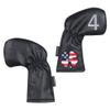 Craftsman Golf Left Handed Golfer 11pcs /Set USA US Flag Clover Leather Black White Green Iron Covers Headcover Set (Black for Left) view 2