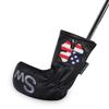 Craftsman Golf Left Handed Golfer 11pcs /Set USA US Flag Clover Leather Black White Green Iron Covers Headcover Set (Black for Left) view 3