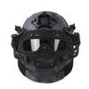 PJ Fast Tactical Helmet Airsoft Paintball Protective Helmet Full Face Mask Molle Mesh Breathable Goggles for Military CS Paintball Shooting, Hunting, Cycling, Motorcycle, Outdoor Sports view 2