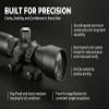 Trinity 4X32 Red Green Rangefinder Illuminated Optical Scope with Base Mount Adapter Rings for Ruger 10/22 Model view 3