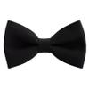 Bow Tie House Boys Classic Pre-Tied Bow Tie Formal Solid Tuxedo (Medium, Black) view 1