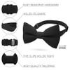 Bow Tie House Boys Classic Pre-Tied Bow Tie Formal Solid Tuxedo (Medium, Black) view 2