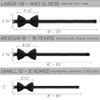 Bow Tie House Boys Classic Pre-Tied Bow Tie Formal Solid Tuxedo (Medium, Black) view 4