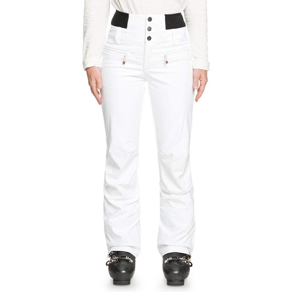 Roxy Rising High Shell Snowboard Pant Womens, White, X-Large