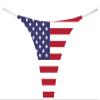Southern Sisters USA American Flag Thong Panty XL White view 1