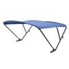 SureShade Power Pontoon Bimini Top - Black Anodized Frame, Pacific Blue Fabric view 1