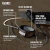 FCS 8' All Round Essential Surfboard Leash - White/Black | Lightweight & Durable 8ft Surf Leash for 2-8ft Waves, in-Cuff Silicone Grip, Comfortable and Supportive Ankle Strap, Easy-Release Tab view 2