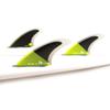 FCS II Carver Performance Core Tri Surfboard Fins - Medium/Acid Black view 2
