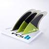 FCS II Carver Performance Core Tri Surfboard Fins - Medium/Acid Black view 3