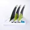 FCS II Carver Performance Core Tri Surfboard Fins - Medium/Acid Black view 4