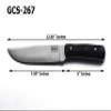 GCS Handmade G10 Handle D2 Tool Steel Tactical knife Hunting Knife Camp Knife with leather sheath Full tang blade designed for Hunting & EDC GCS 267 view 4