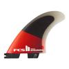 FCS II ACCELERATOR PC TRI FINS RED/BLACK view 1