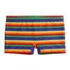 City Threads Girls Swim Shorts, UPF 50+ Swim Pants for Girls, Made in USA Swimsuit Shorts (Rainbow Print, 16) view 1