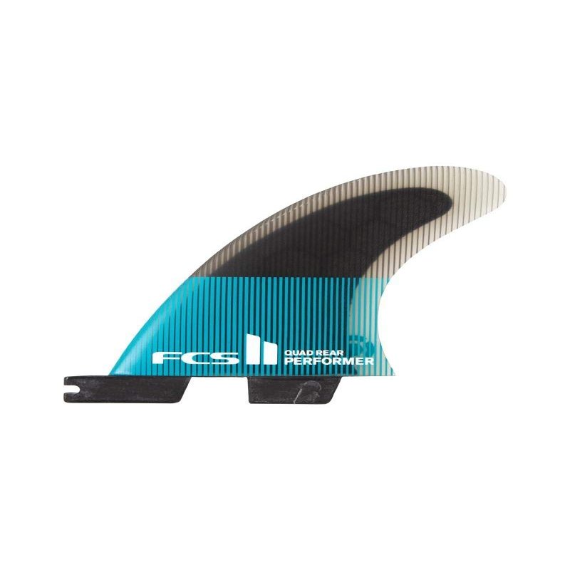 FCS II Performer PC Quad Rear Fin S Blue