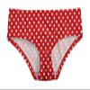 City Threads Girls Swim Brief Bottom UPF 50+ Rash Guard Bathing Suit Soft Comfortable Durable Made in USA, Red with White Polkadot, 14Y view 1