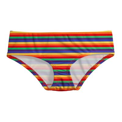City Threads Girls Bikini Bottoms (Rainbow Print, 16)
