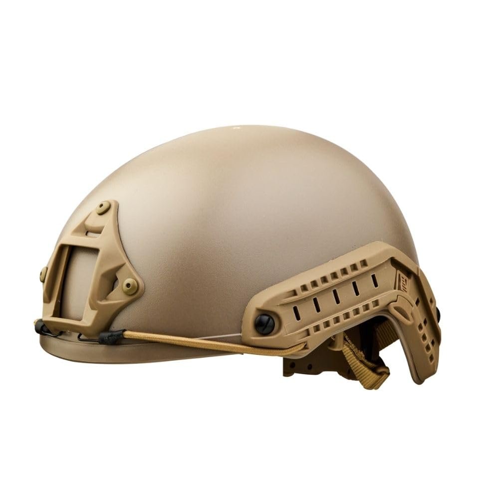 DLP Lightweight Tactical Bump Helmet - ImpaX Extreme Plus - High Cut OPS Core Military Combat Airsoft Helmet - Fast MICH ACH - Night Vision Mount & Accessory Bundle Included (Deep Earth)