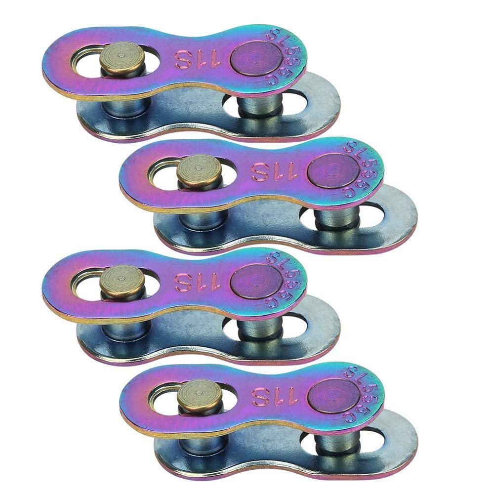 4Pair Chain Link, Keenso 11Speed Steel Chain Missing Link Connector Cycling Accessory(Silver)
