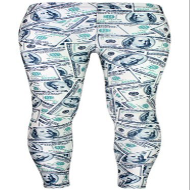 Sister Amy Women's Digital Robot Printted Ankle Elastic Tights Legging Dollar-1 XXXX-Large