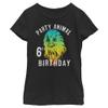STAR WARS Girl's Chewie Party Animal 6th Birthday Color Portrait T-Shirt - Black - X Large view 1