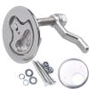 MX Boat Cam Latch,Marine Hatch Latch Flush Pull Handle Latch Stainless Steel W/Fasteners 1PCS view 1