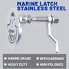 MX Boat Cam Latch,Marine Hatch Latch Flush Pull Handle Latch Stainless Steel W/Fasteners 1PCS view 3