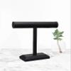 12" x 12" Tall Black Leatherette Jewelry Display T-Bar Holder view 2