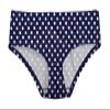City Threads Girls Swim Brief Bottom UPF 50+ Rash Guard Bathing Suit Soft Comfortable Durable Made in USA, Navy with White Polkadot, 14Y view 1