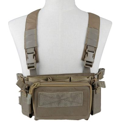 Camouflage Tactical Vest Airsoft Ammo Box Rig, and Chest Camo Downhill Tactical Vest 5.56 Inch, 0.354InchTactical Vest
