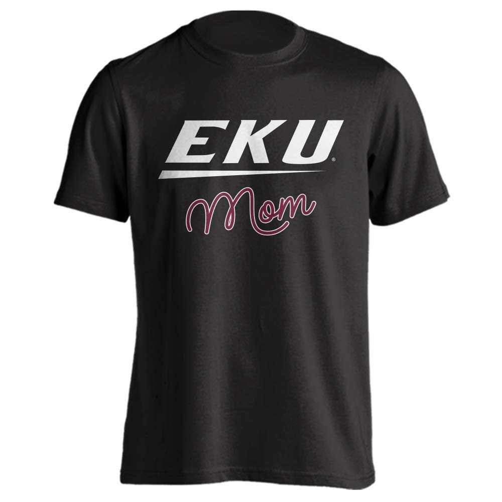 Sport Your Gear Eastern Kentucky University Colonels EKU Mom Proud Parent Short Sleeve T-Shirt, Black, 2XL