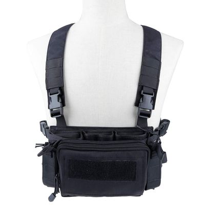 Camouflage Tactical Vest Airsoft Ammo Box Rig, and Chest Camo Downhill Tactical Vest 5.56 Inch, 0.354InchTactical Vest