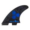 FCS II Al Merrick Thruster Surfboard Fin Set  PC Construction for Speed, Drive & Power, Ideal for Steep Hollow Waves (Cobalt Blue, Medium) view 1