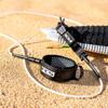 FCS 9' All Round Essential Surfboard Leash - White/Black | Lightweight & Durable 9ft Surf Leash for 2-8ft Waves, in-Cuff Silicone Grip, Comfortable and Supportive Ankle Strap, Easy-Release Tab view 4