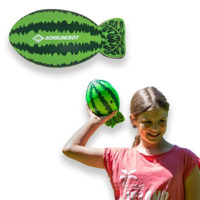 Schildkrt Splash Ball Watermelon, American Football Watermelon, Non-Slip Neoprene Surface, Flies Through The Air Like a Rugby Ball, Salt Water Resistant, Ideal for Beach and Garden, 970292