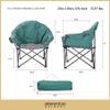 ARROWHEAD OUTDOOR Oversized Heavy-Duty Club Folding Camping Chair with Pocket, Cup Holder, Portable, Padded, Moon, Round, Saucer, Supports 330lbs, Carrying Bag view 3