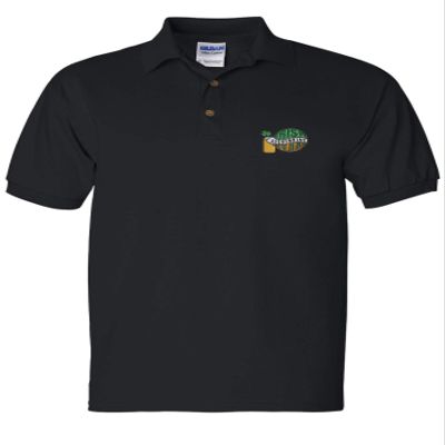 ALLNTRENDS Men's Polo T Shirt Irish Drinking Team Embroidered St Patrick's Day (2XL, Black)