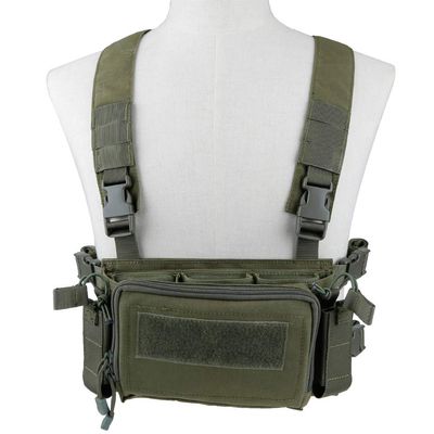 Camouflage Tactical Vest Airsoft Ammo Box Rig, and Chest Camo Downhill Tactical Vest 5.56 Inch, 0.354InchTactical Vest
